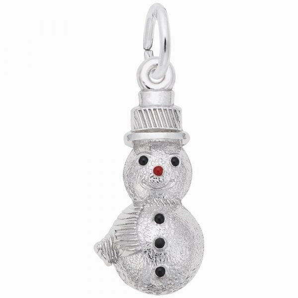 Snowman Charm Crystal Clear