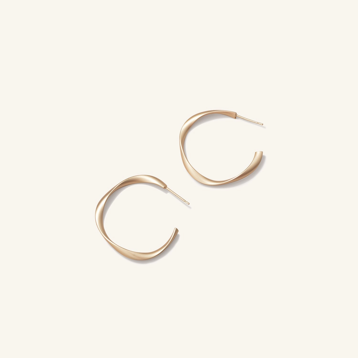 Twist Hoops Earrings Chic Fit Artistic Highlight