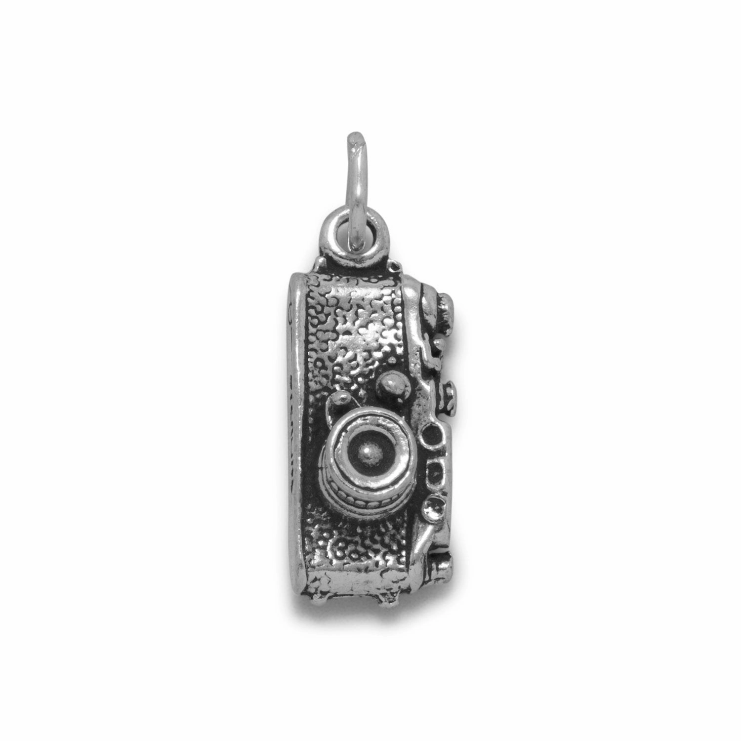 Camera Charm Sterling Silver Shutterbug - Made in the USA Glam Lookbook