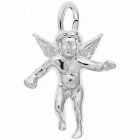 Cherub Angel Charm Glowing Accent Sparkle Focus