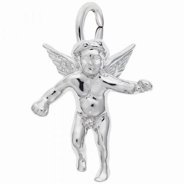Cherub Angel Charm Glowing Accent Sparkle Focus
