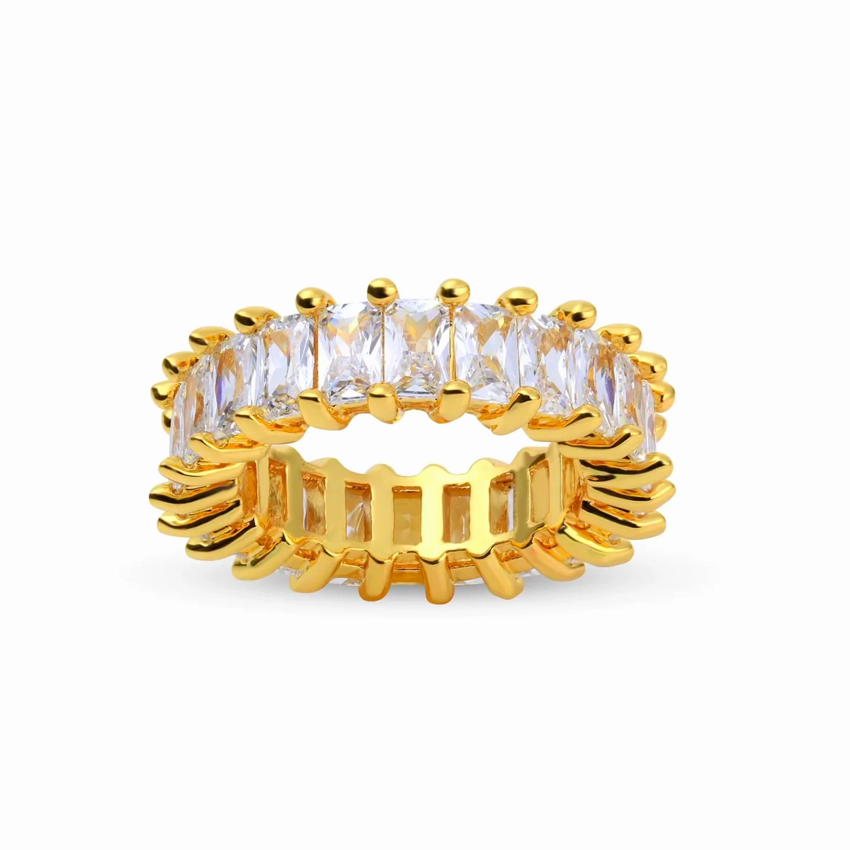 Everyday Piece Figurative Art Gold Mine Baguette Ring