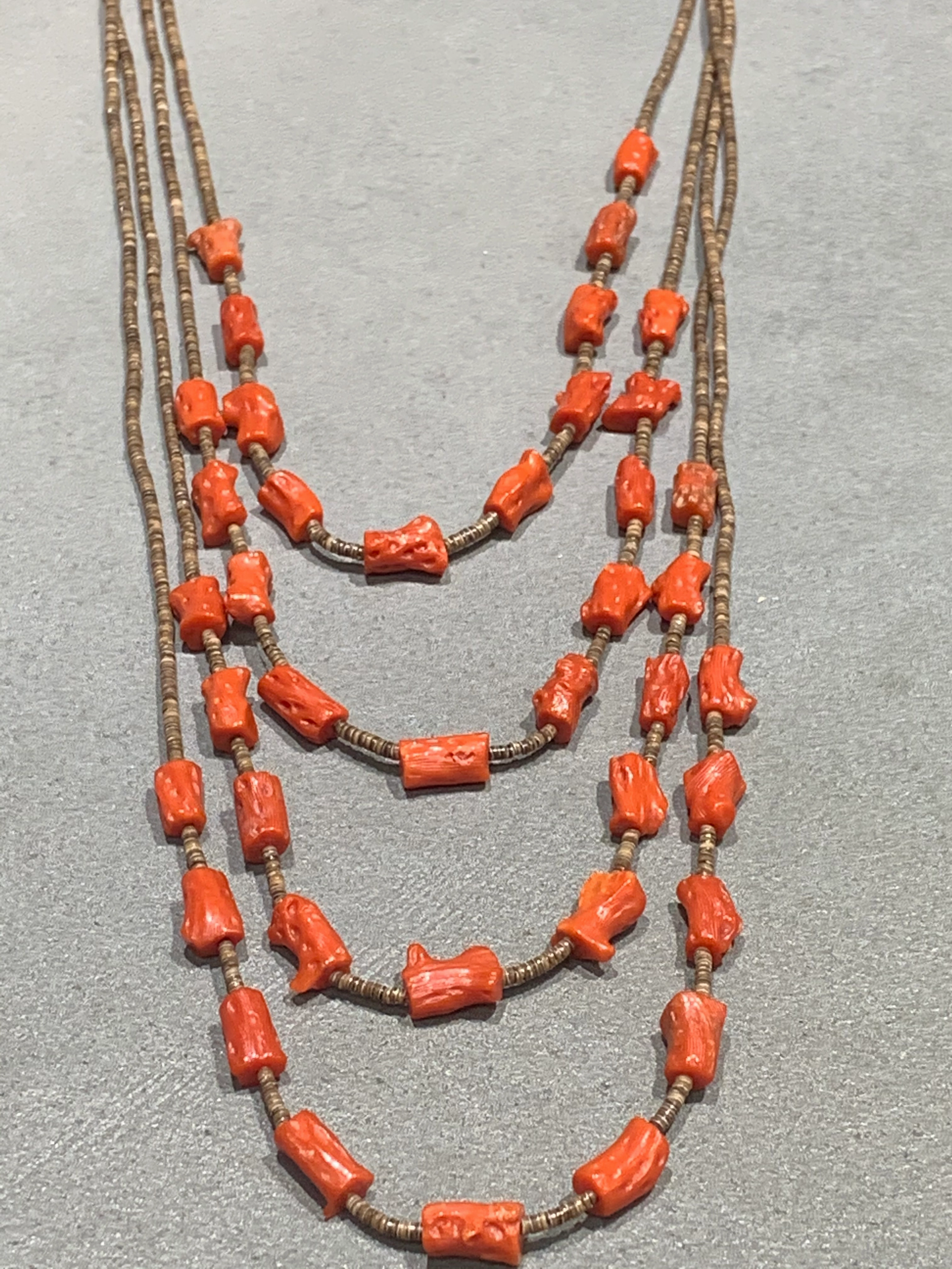Kewa Baby Olive Natural Mediterranean Coral Necklace Elite Accent