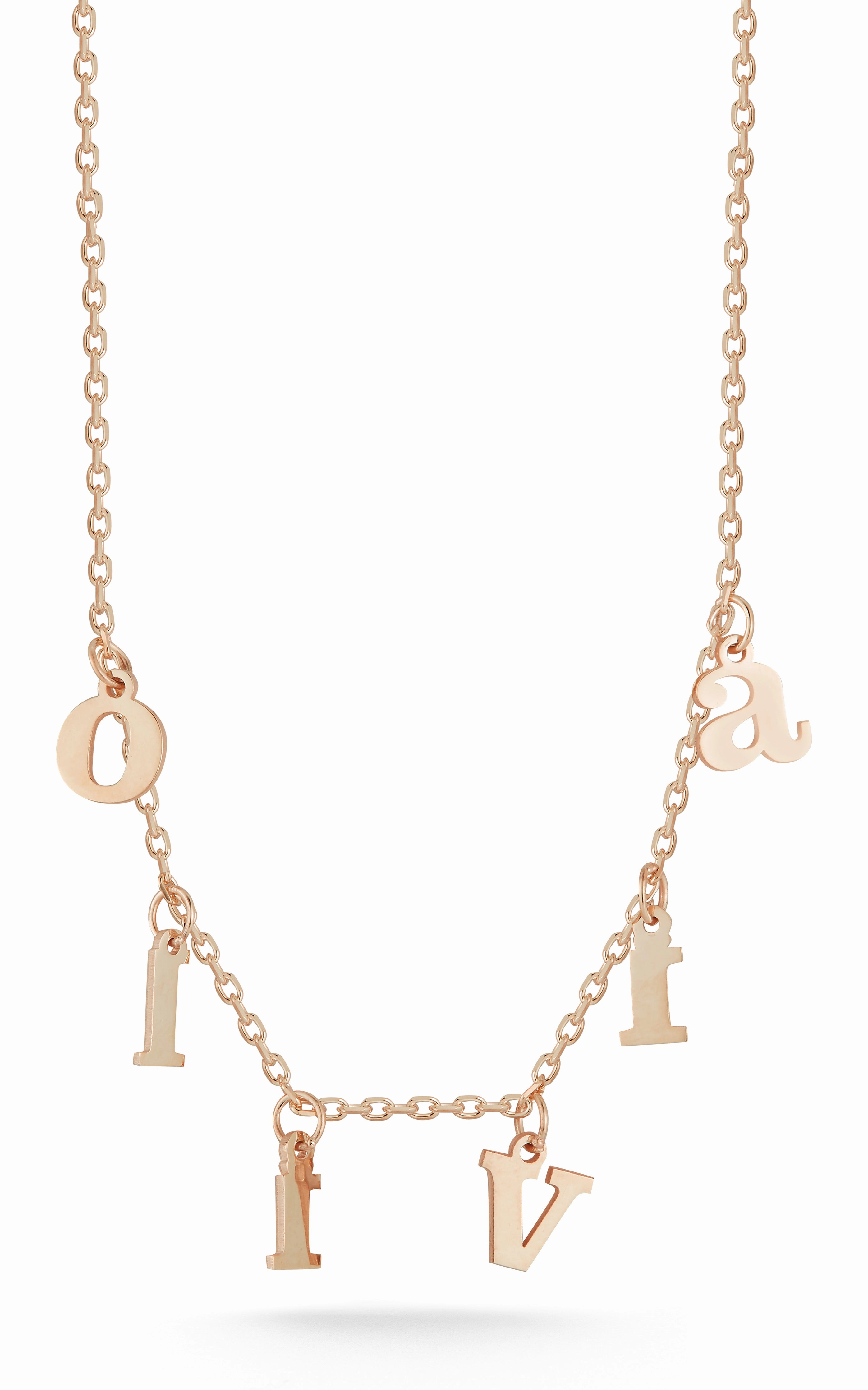 Solid Block Name Necklace Child Friendly Item