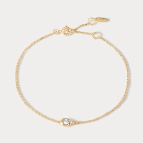 Solid Gold Moonstruck Bracelet Sparkle Mood Luxe Accent