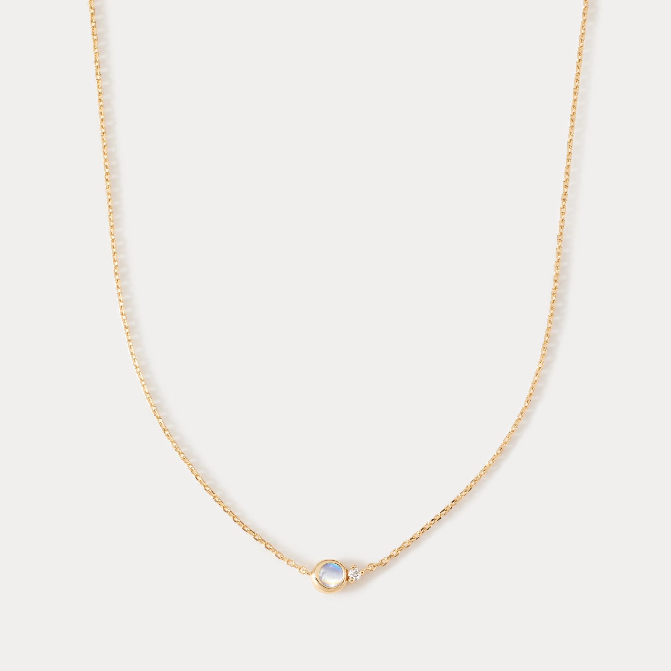 Solid Gold Moonstruck Necklace Perfect Finish