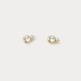 Solid Gold Moonstruck Studs Fashion Daily
