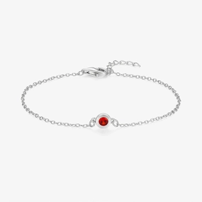 Solitaire Birthstone Bracelet Wedding Essentials Familiar Sight