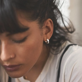 Natural Finish Distinctive Jewelry Sonia Hoops