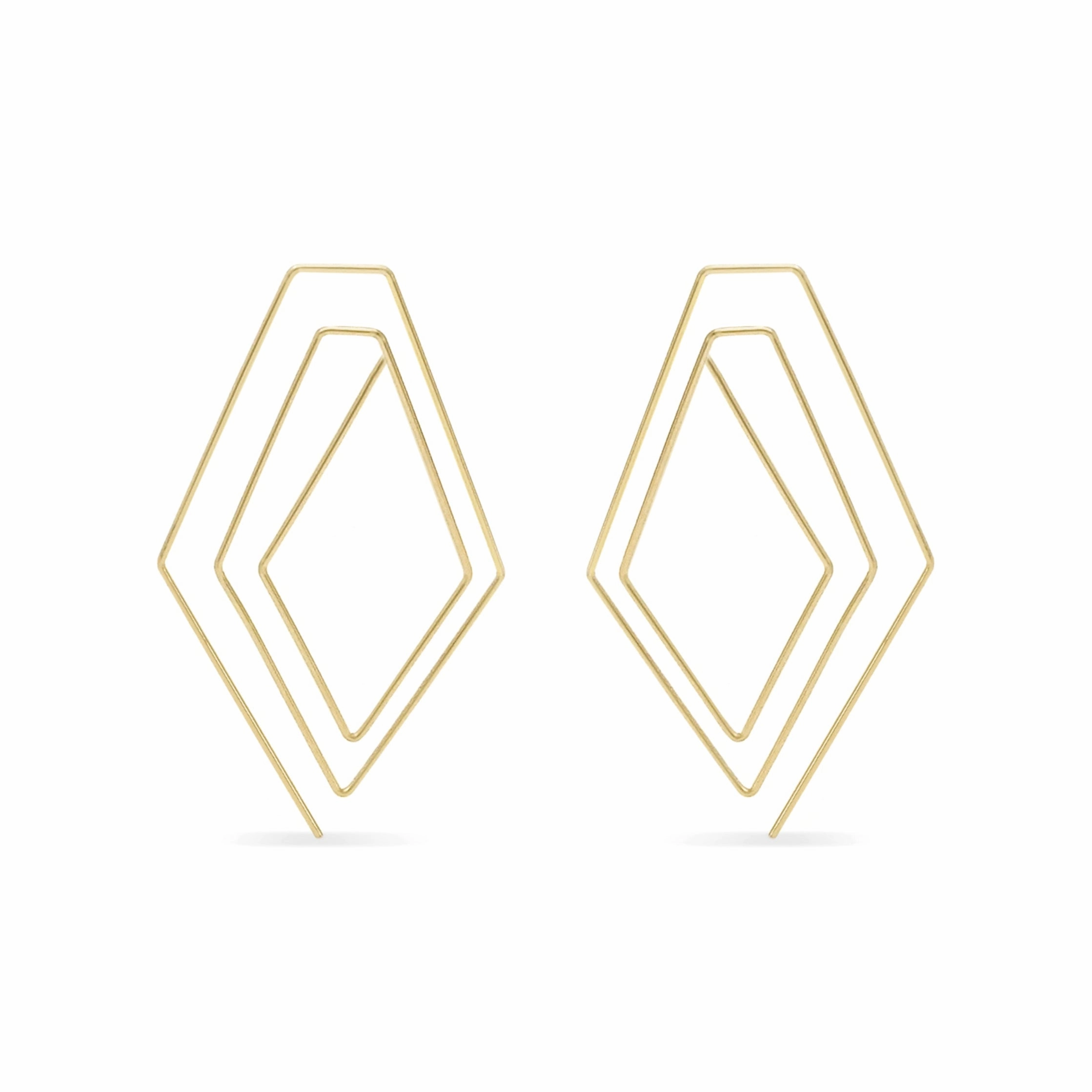 Xtra Tall Isla Hoops - 14k Gold-Fill Polished Choice