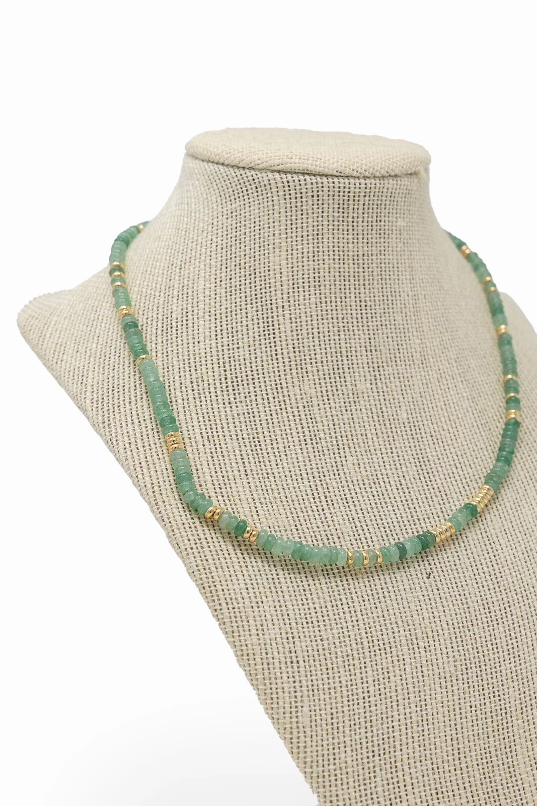 Sage Beaded Necklace Summer Jewelry Pretty Accessory
