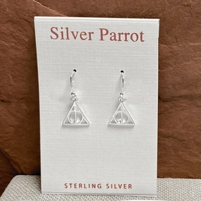 Sterling Silver Deathly Hallows Earrings Moonlight Mood