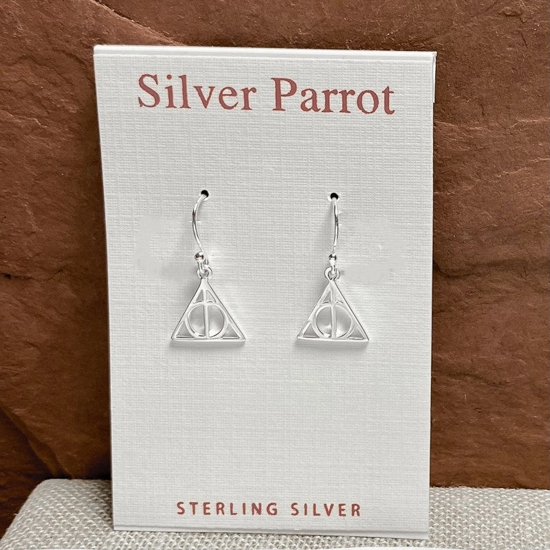 Sterling Silver Deathly Hallows Earrings Moonlight Mood