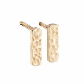 Creative Embellishment Industrial Accent Ripple Studs - 14k Gold
