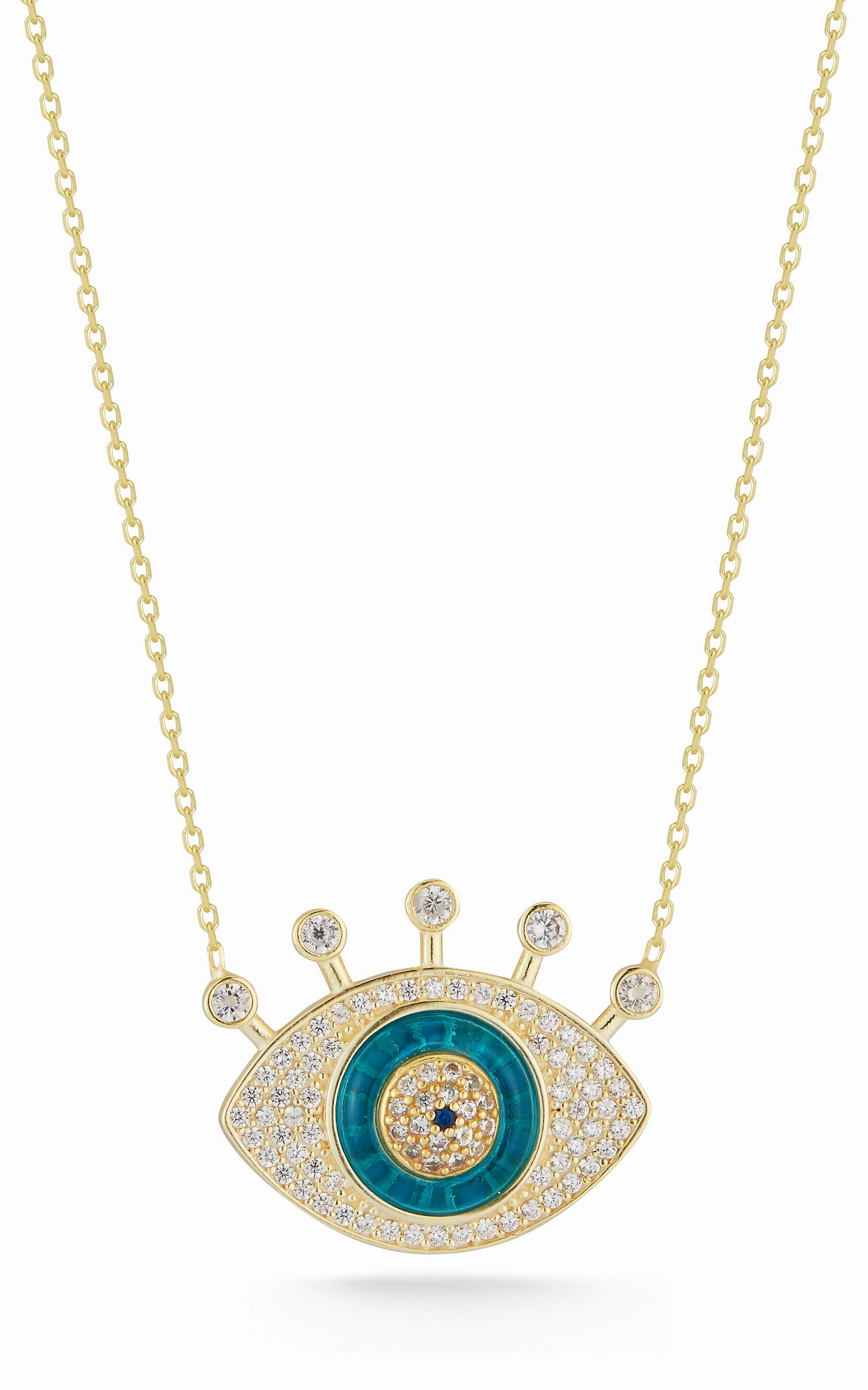City Detail Evil Eye Necklace
