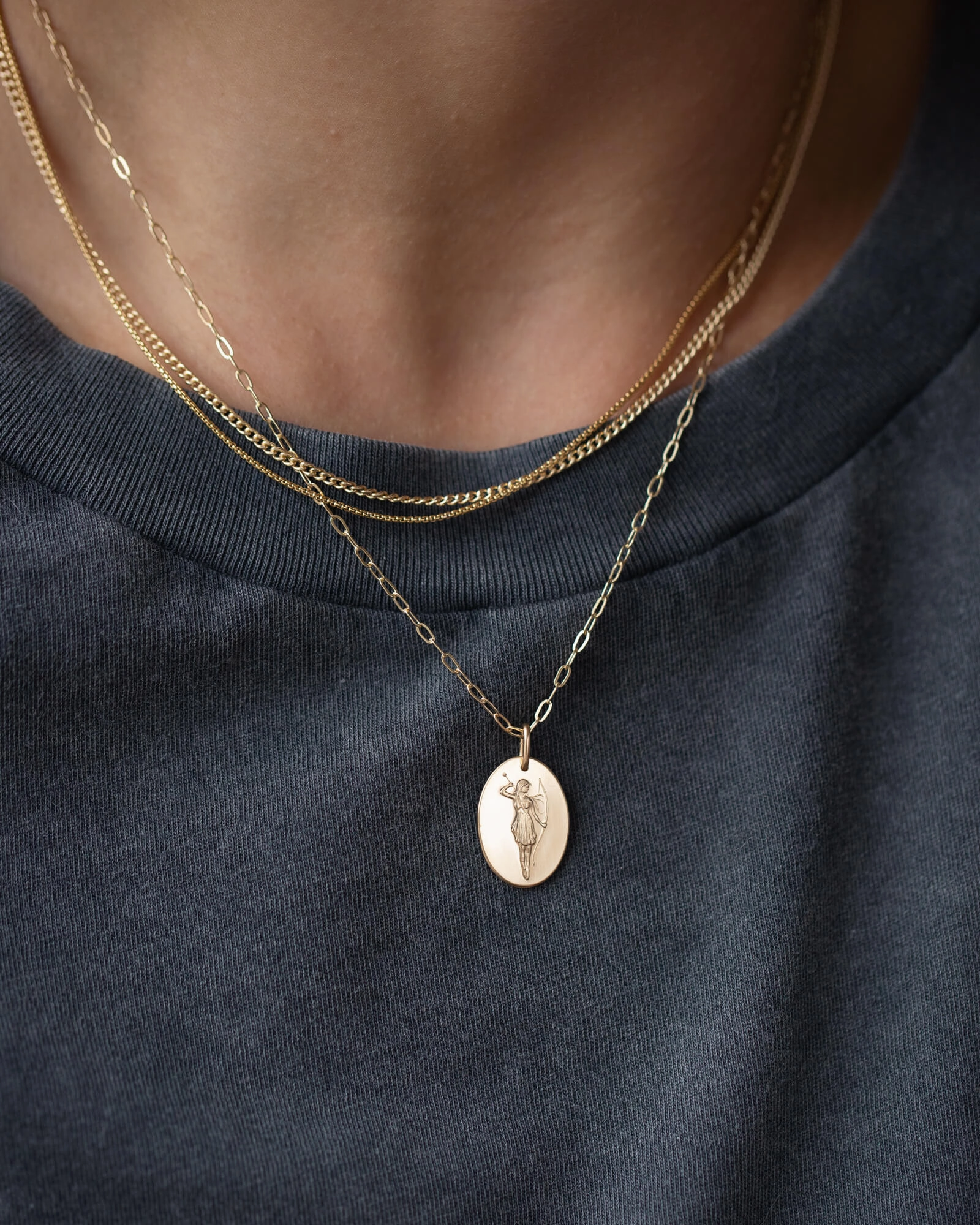 Artemis Necklace Captivating Piece Layered Edge