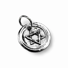 Star of David Charm - Handcrafted in Israel Sterling Silver Stylish Highlight