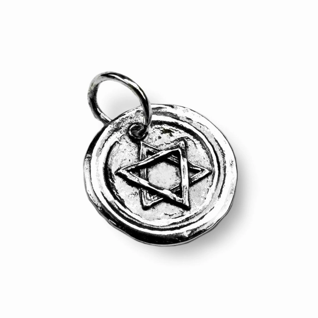 Star of David Charm - Handcrafted in Israel Sterling Silver Stylish Highlight