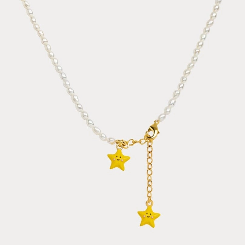 Star Pearl Necklace Temporary Adornment High-End Piece