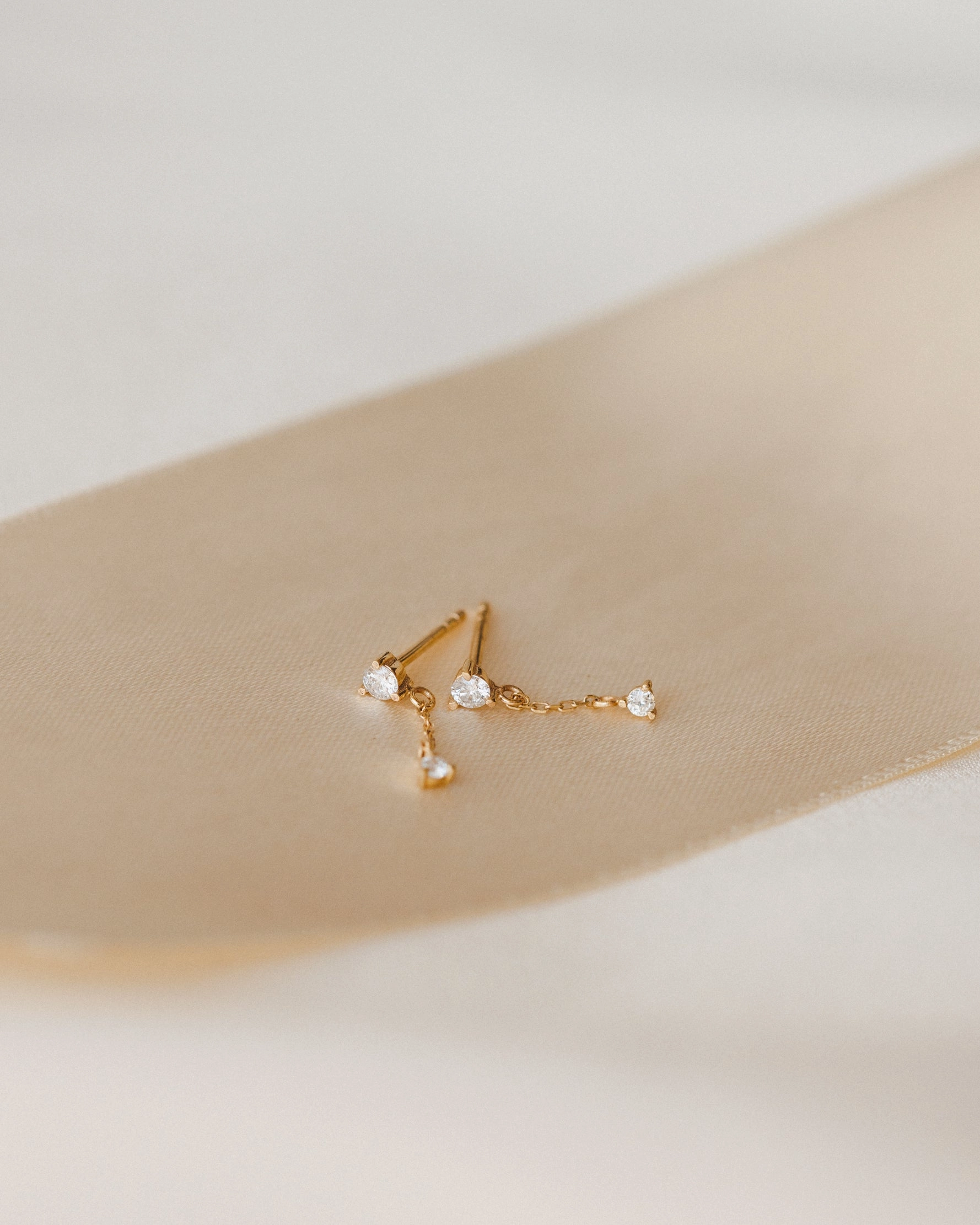 Quiet Glow Layered Glow Starfall Diamond Earrings