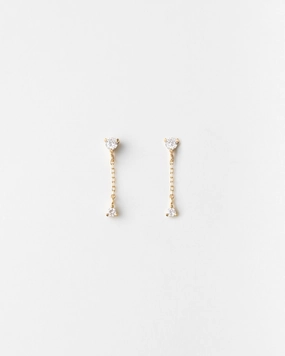Starfall Diamond Earrings Office Style Exquisite Stones