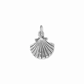 Clam Shell Charm Sterling Silver Festival Outfit