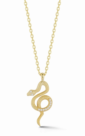 Snake Pendant Necklace Superb Gift
