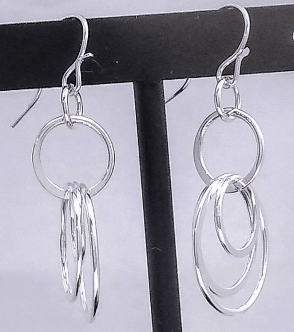 Sterling Multi-Loop Earring Pure Detail Effortless Shine