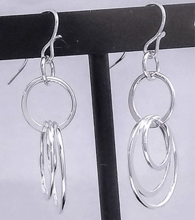 Sterling Multi-Loop Earring Pure Detail Effortless Shine