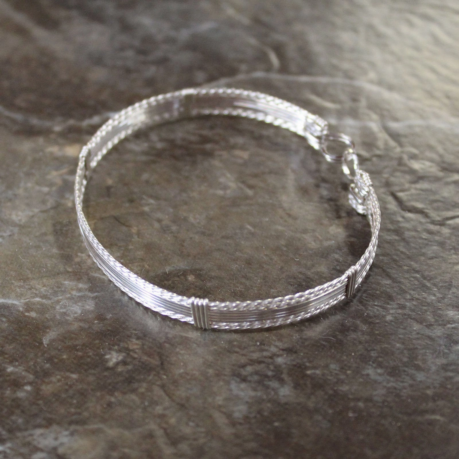 Sterling Silver 8-Strand Wire Wrapped Bracelet  TTSSSSTT Sweet Adventure