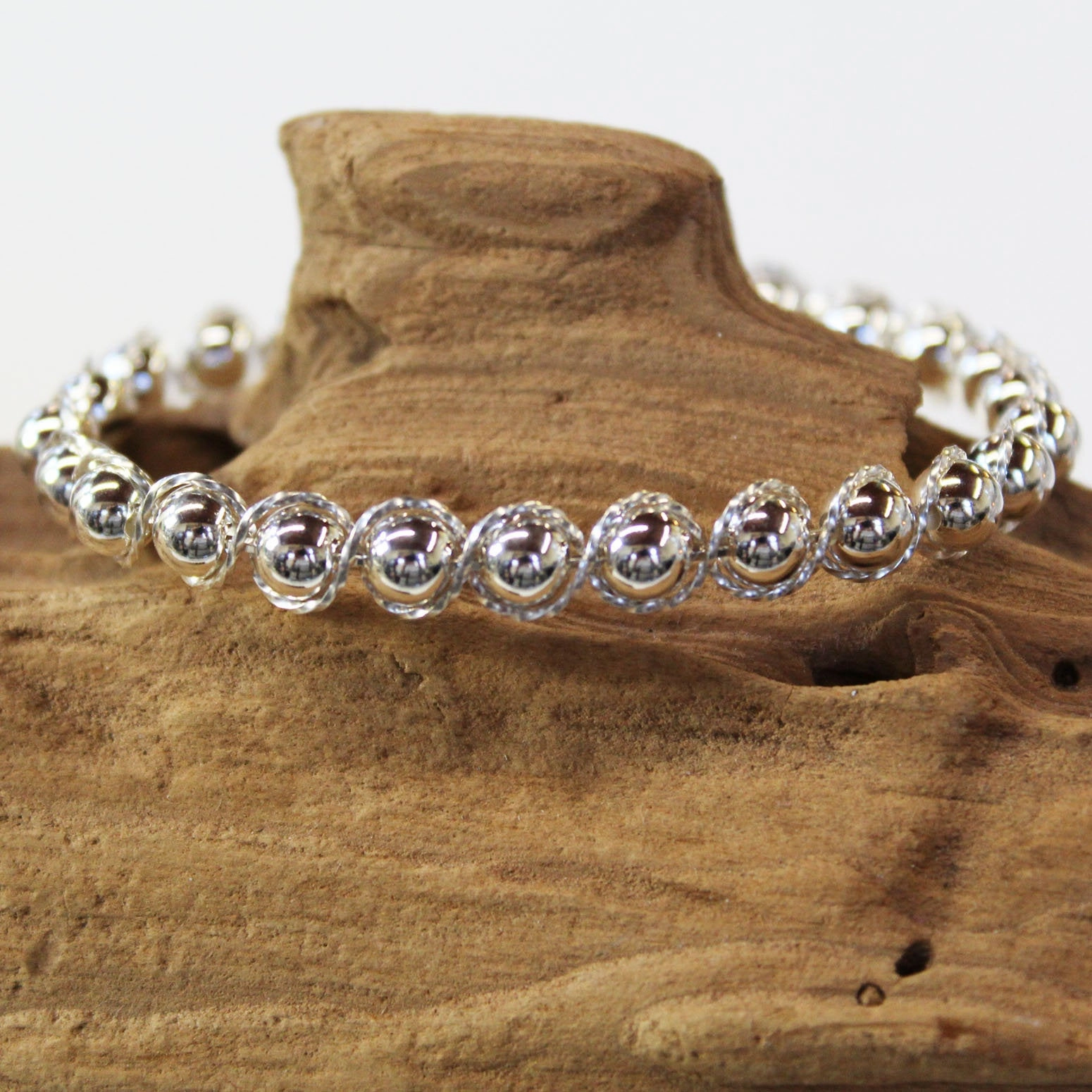 Sterling Silver Beads Sterling Silver Outline Twist Wire Bracelet Straightforward Order