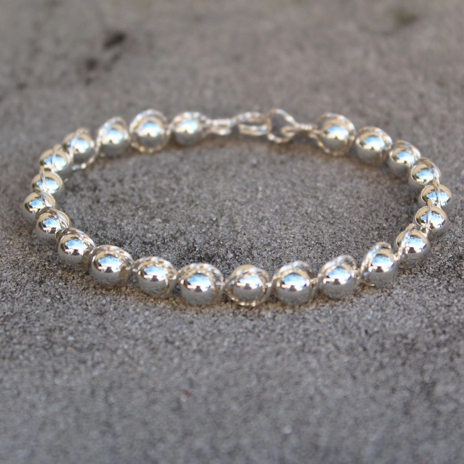 Known Quantity Sterling Silver Beads Sterling Silver Outline Twist Wire Bracelet