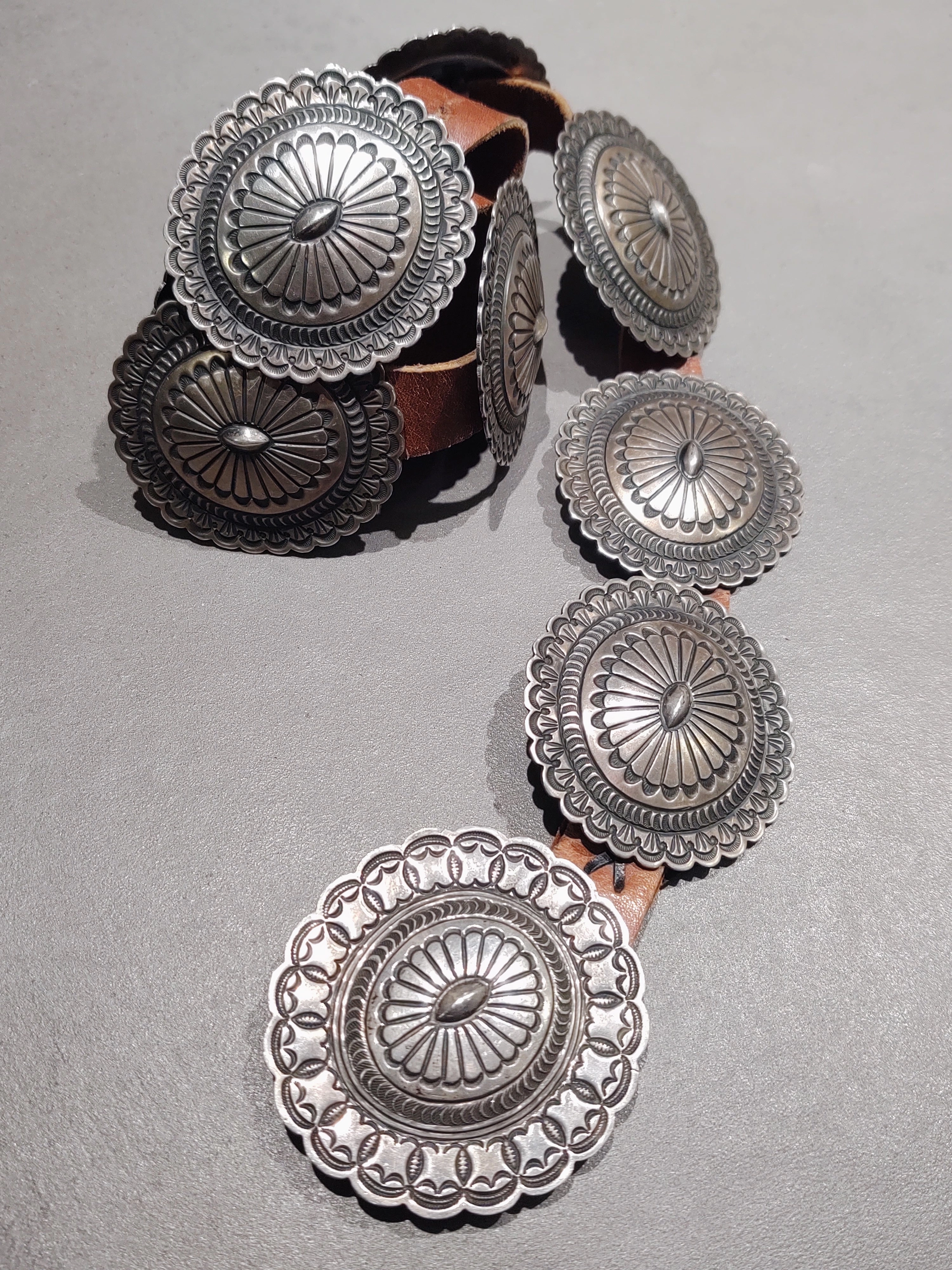 Delicate Beauty Perfect Layer Sterling Silver Concho Belt - Handmade Native American