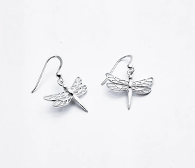 Lifestyle Fit Elegant Gift Sterling Silver Dragonfly Earrings