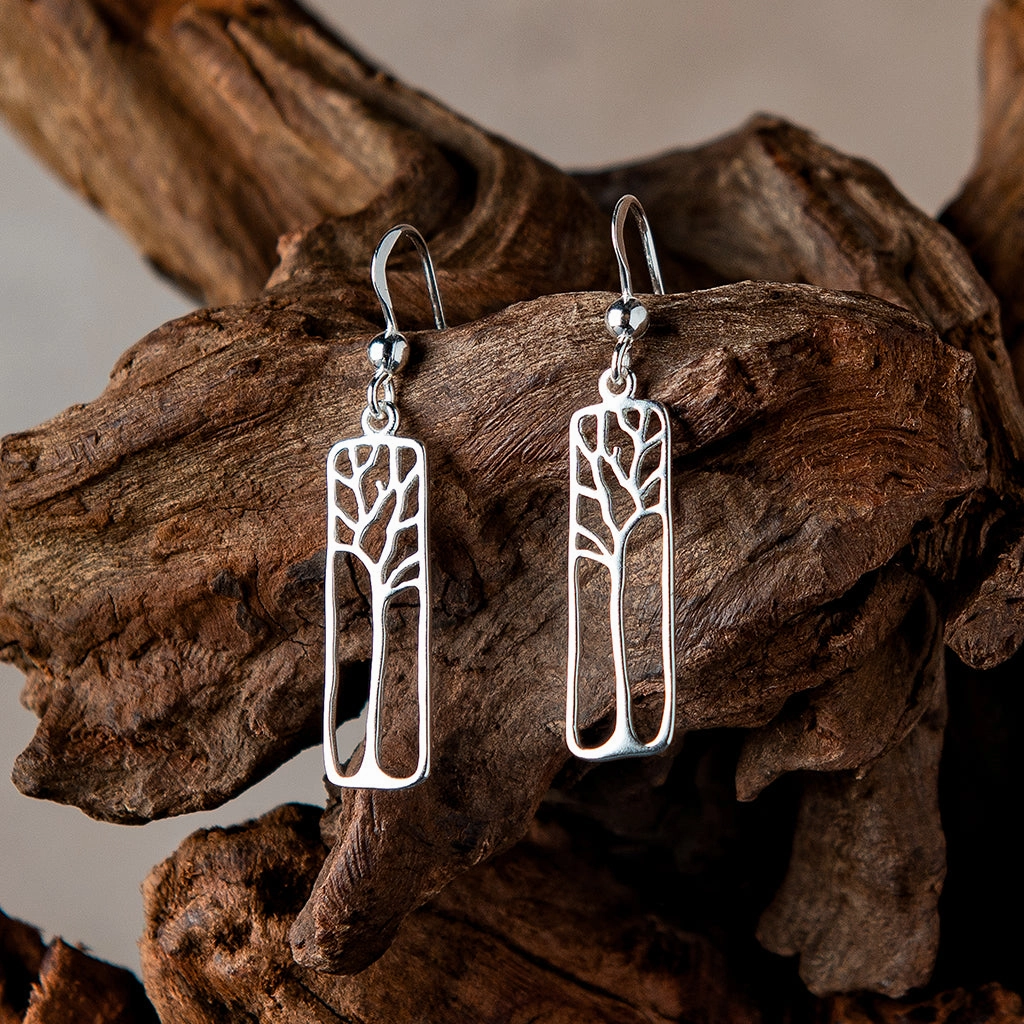 Sterling Silver Framed Tree Intricate Work