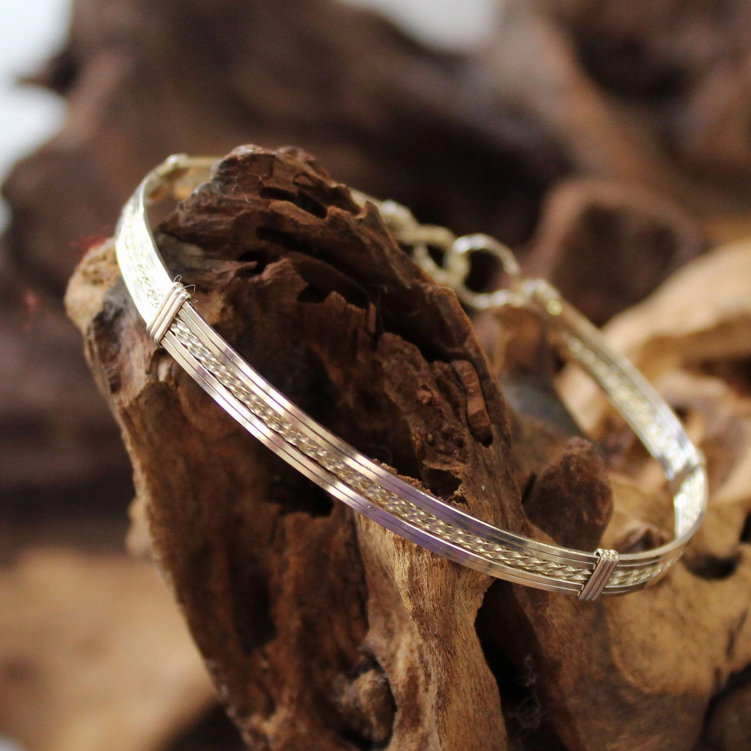 Sterling Silver Fun Wirewrapped Stackable Bracelet  SSTTSS Intuitive Sight