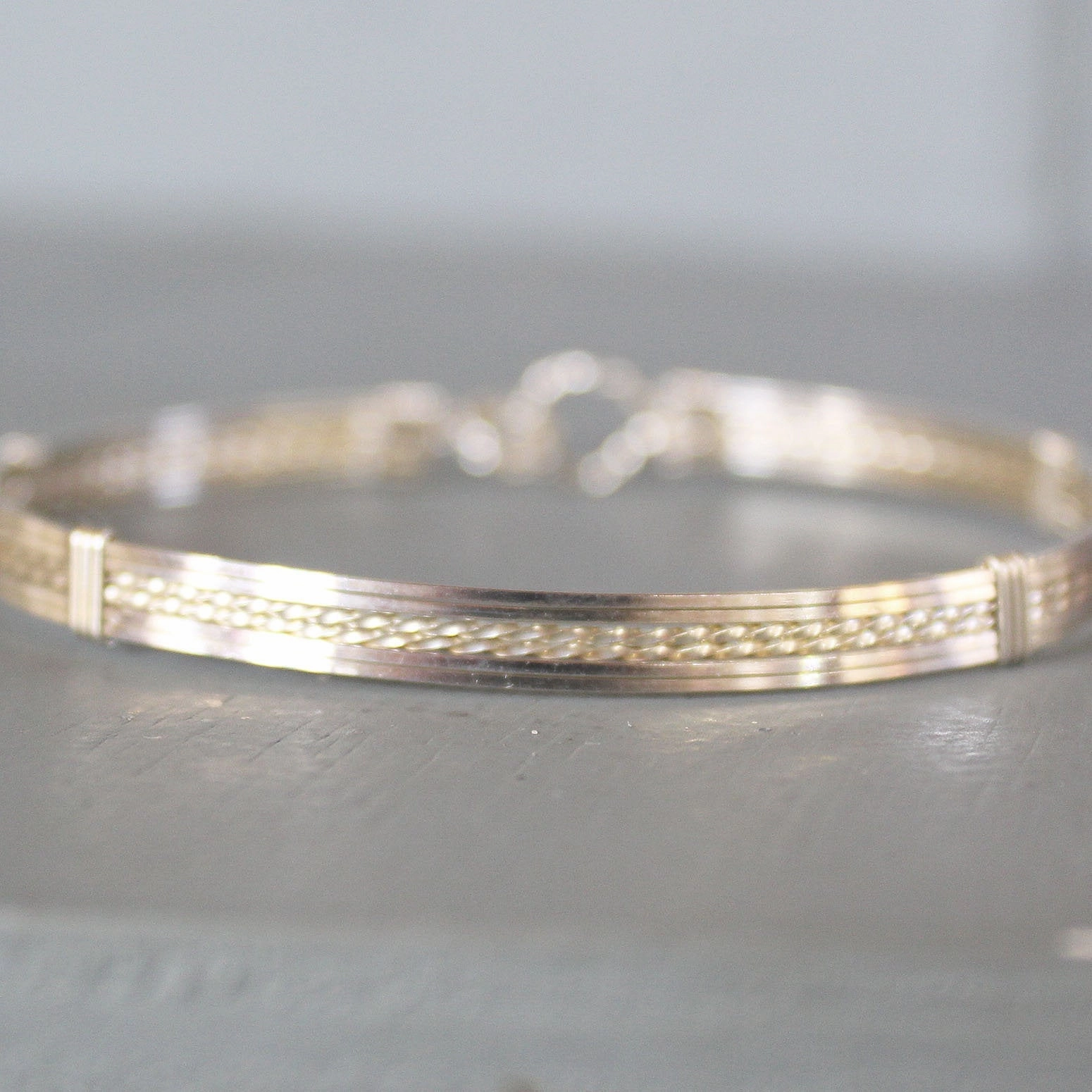 Final Chapter Bohemian Rhapsody Sterling Silver Fun Wirewrapped Stackable Bracelet  SSTTSS