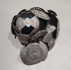 Sterling Silver Navajo  Concho Belt - Handmade Native American Radiant Glam Exclusive Look