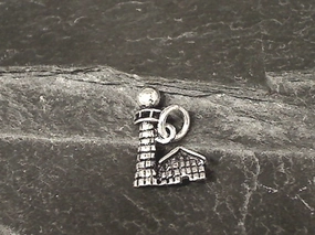 Sterling Silver Small Lighthouse Charm / Pendant Stylish Style