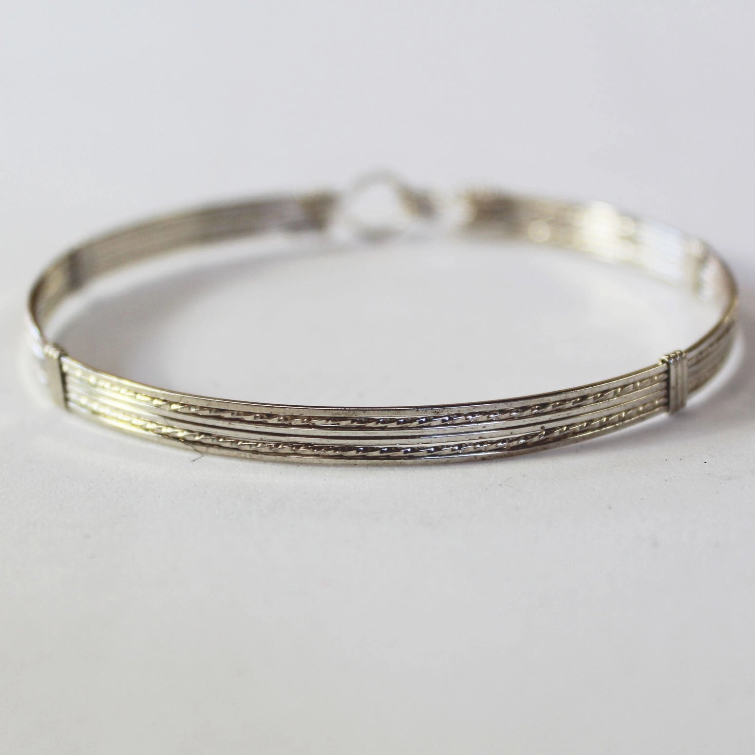 Sterling Silver Wire Sweet Stackable Bracelet  STSSTS Defining Detail Sacred Composites