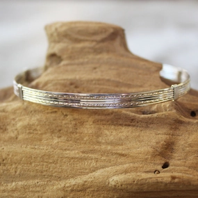 Sterling Silver Wire Sweet Stackable Bracelet  STSSTS Core Item Memorable Amalgamations