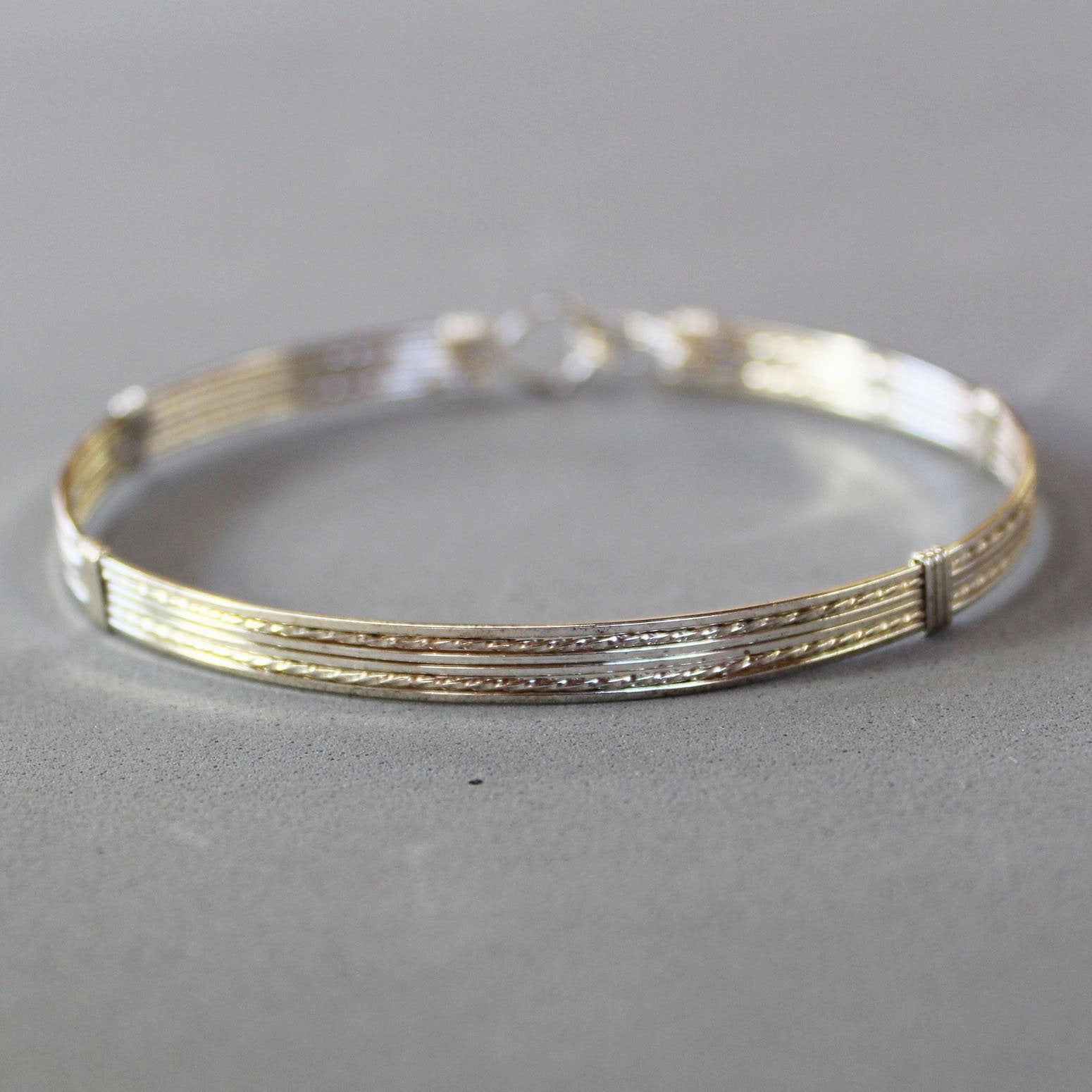 Sterling Silver Wire Sweet Stackable Bracelet  STSSTS Luxury Standard