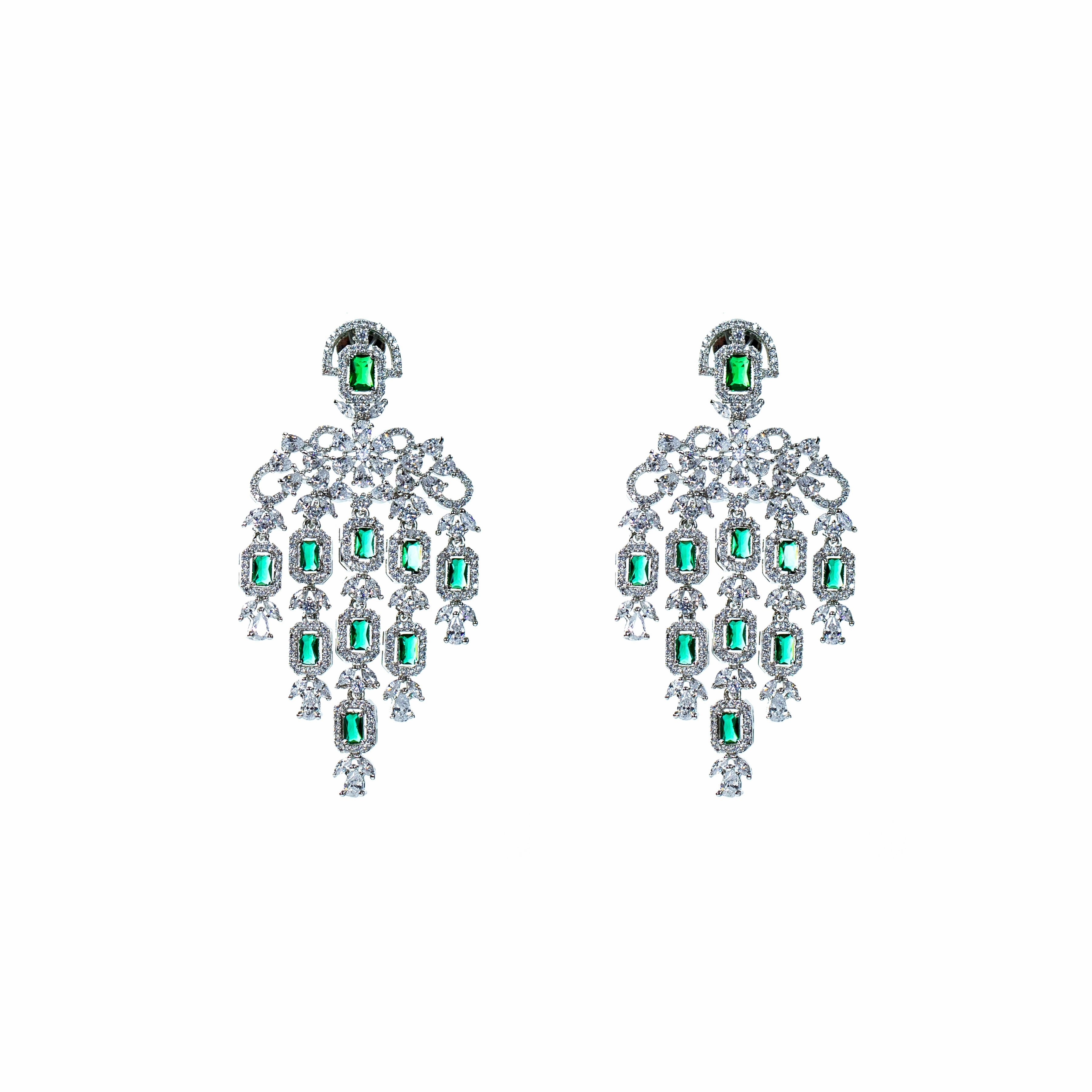 Queen's cocktail statement earring. Morning Light Sparkling Shine