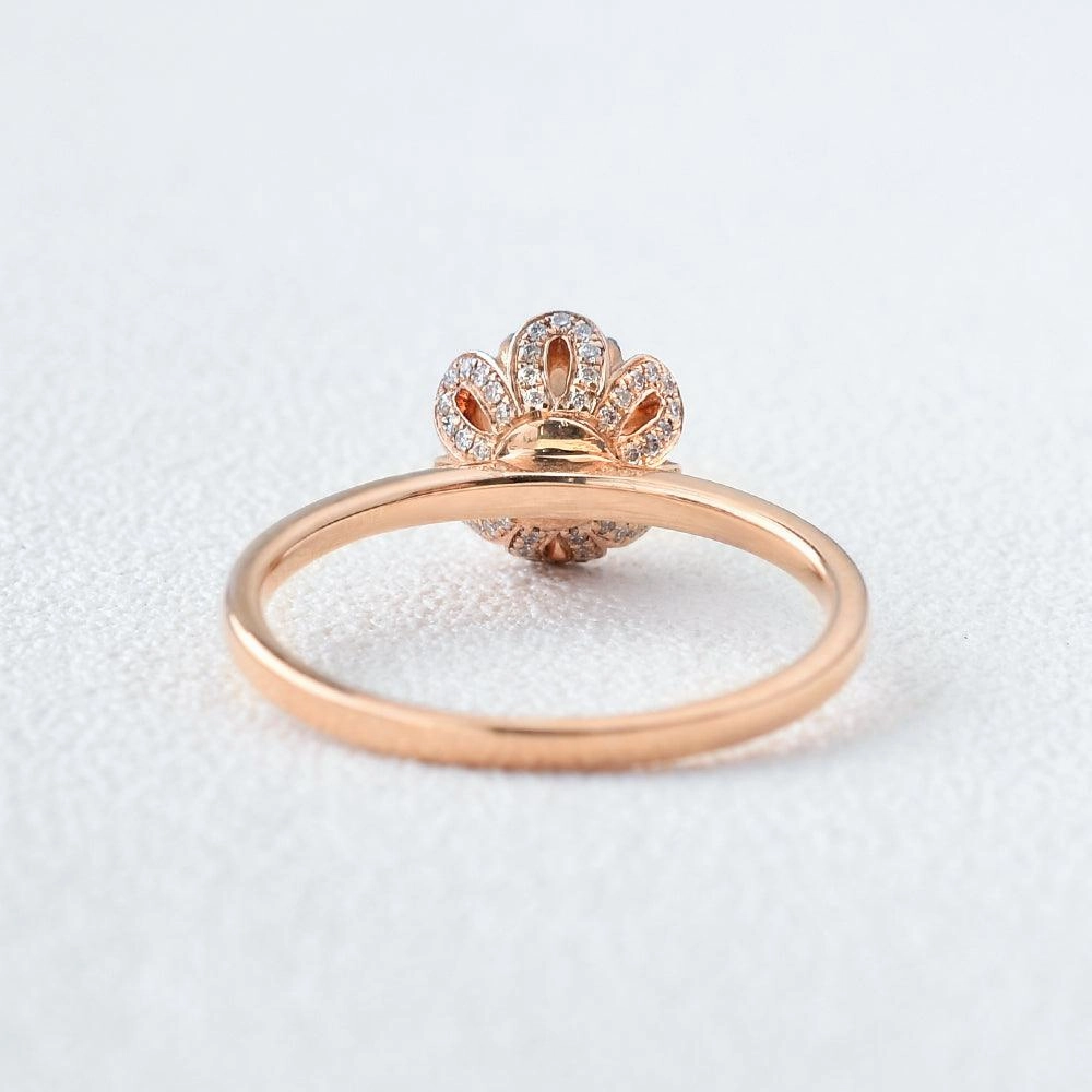 6mm Akoya Pearl Rose Gold Ring Luxurious Touch Fashion highlight