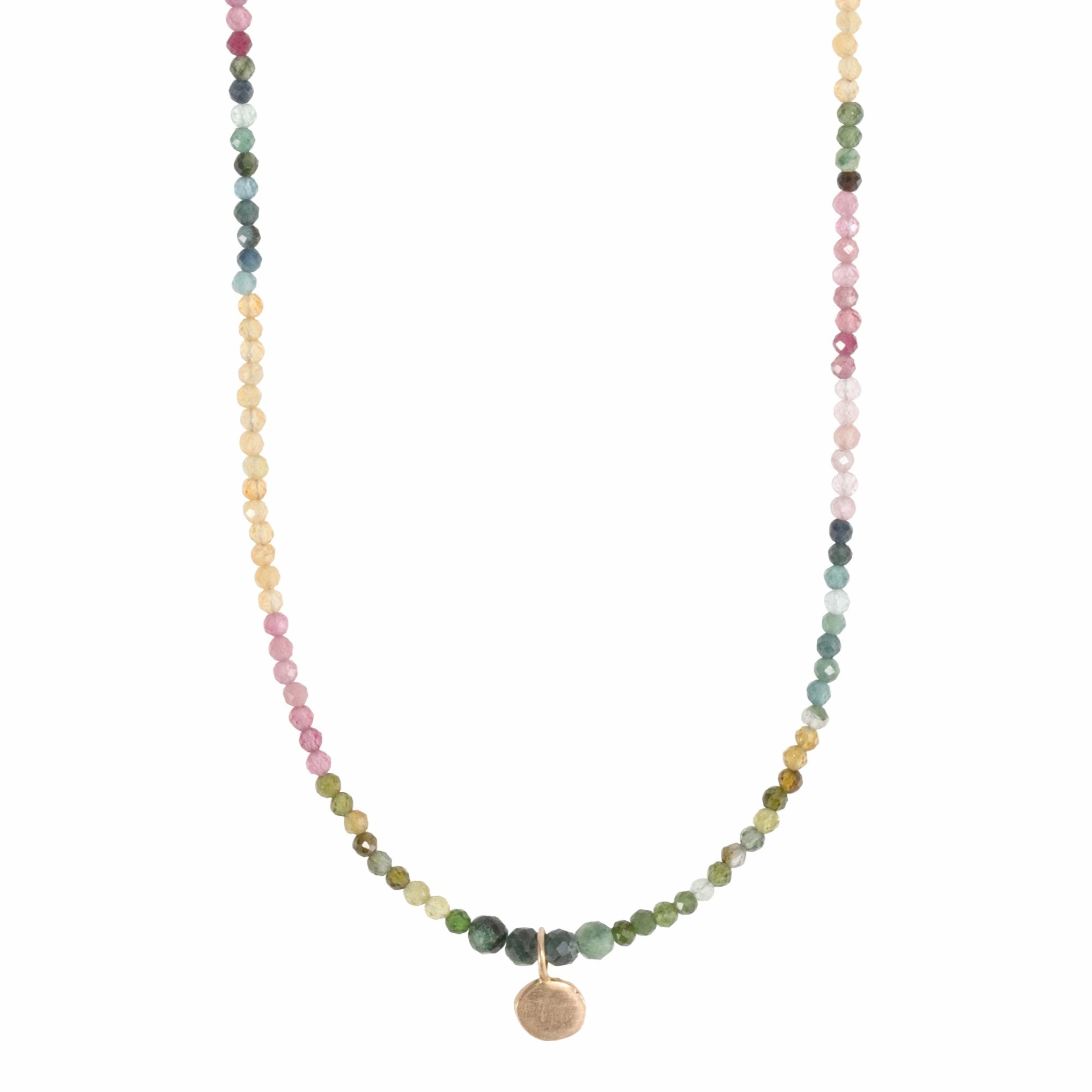Engagement Surprise Dahlia Necklace - 14k Gold   Watermelon Tourmaline