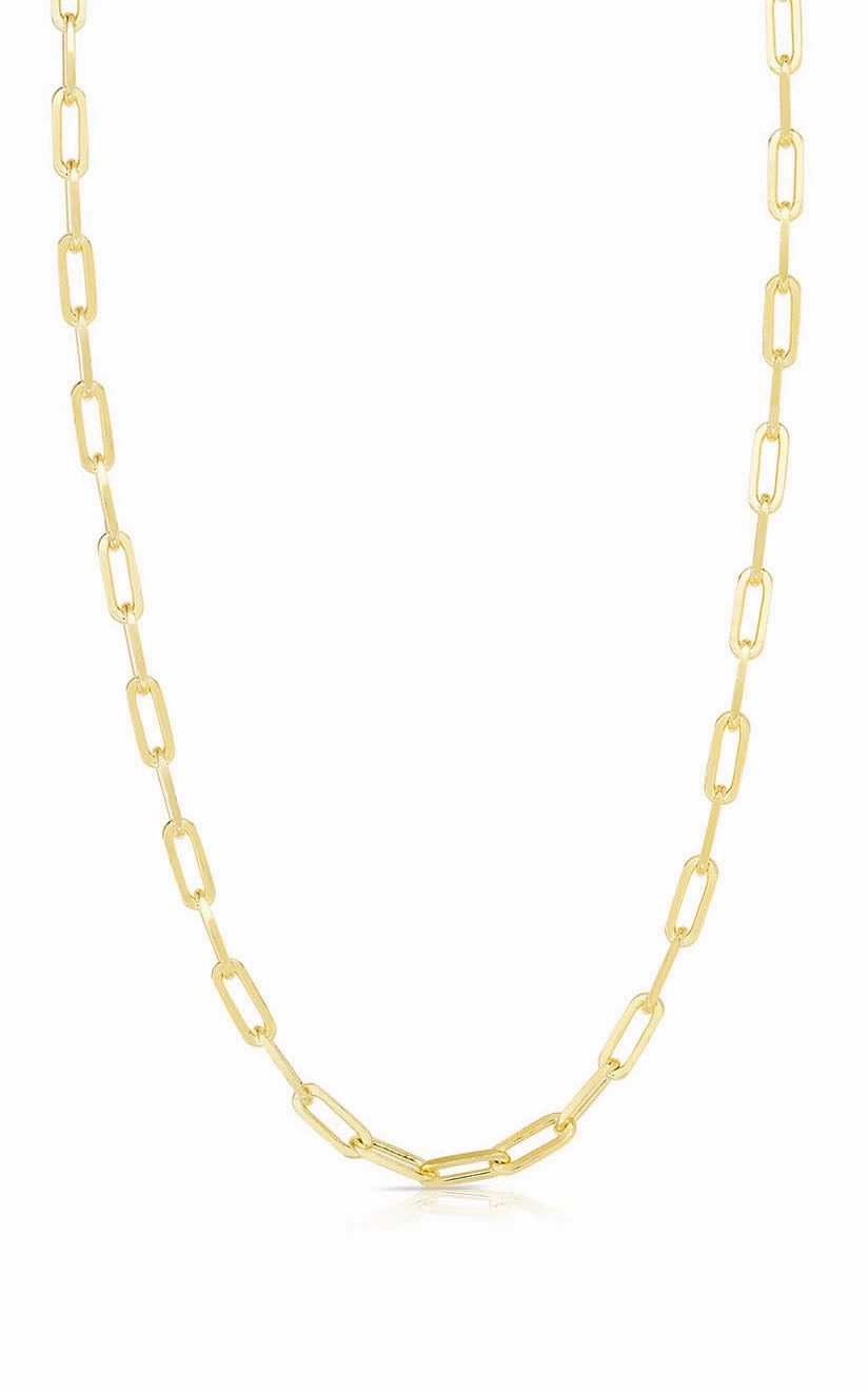 Paperclip Link Chain Necklace Summer Essential Business gift