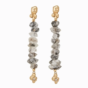 Secure Accessory Substantial Accessory Petite Ore Bronze Herkimer Diamond Earring