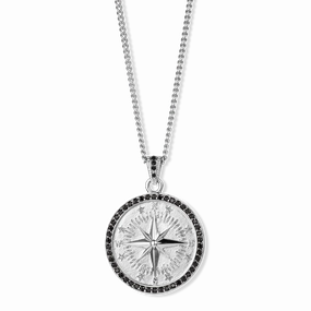 Stunning Detail Vogue Design The Silver Compass Pendant - Essentials Collection
