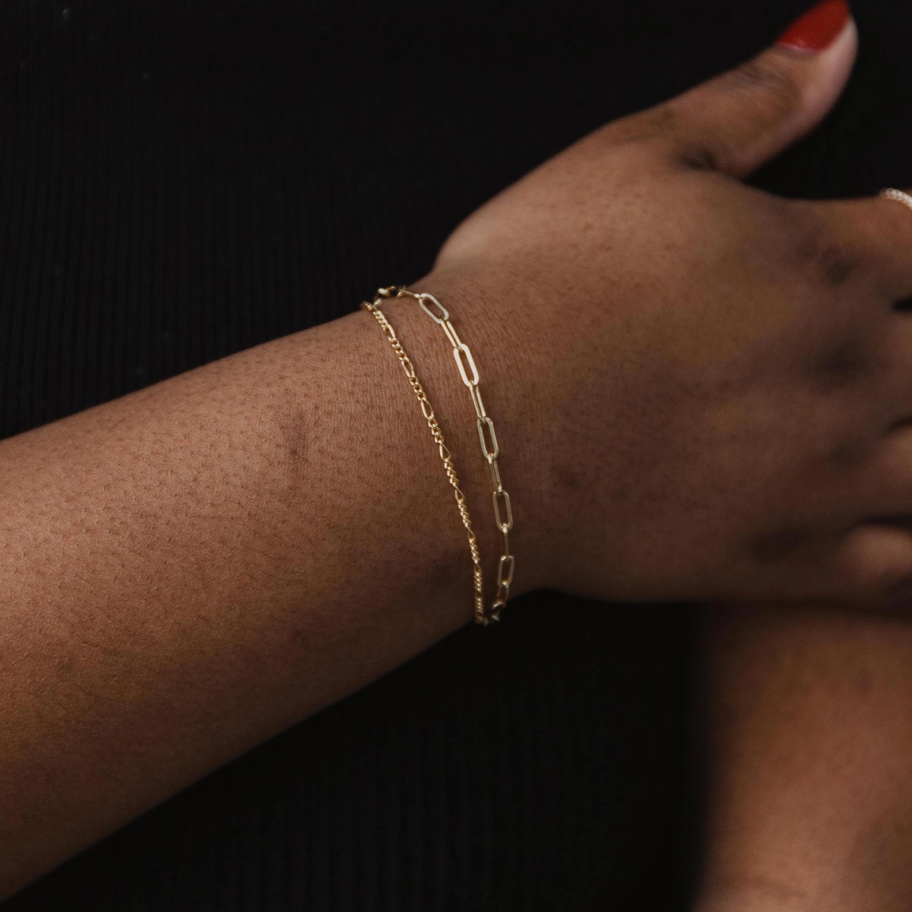 Enjoyable Mix Figaro Chain Bracelet