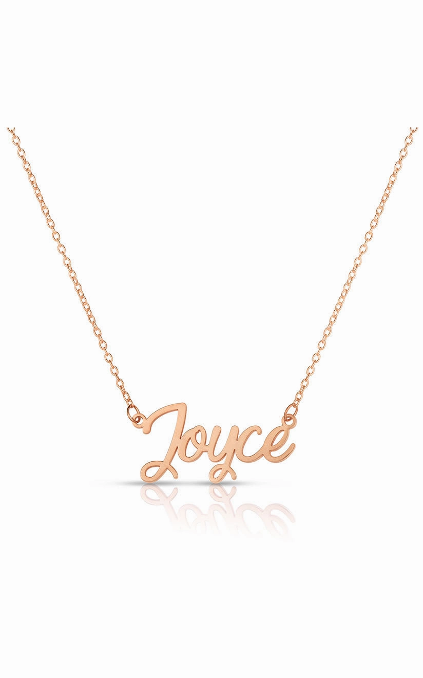 Daily Wear Accessory Script Nameplate Necklace